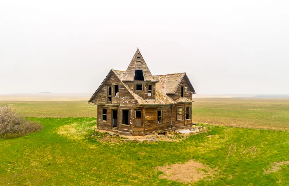 28x18 Witches Hat House Back Lit